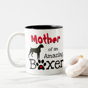 Caneca De Café Em Dois Tons Amor a cachorro-boxer - Cão-boxeiro incrível