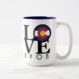 Caneca De Café Em Dois Tons AMOR Avon 15oz