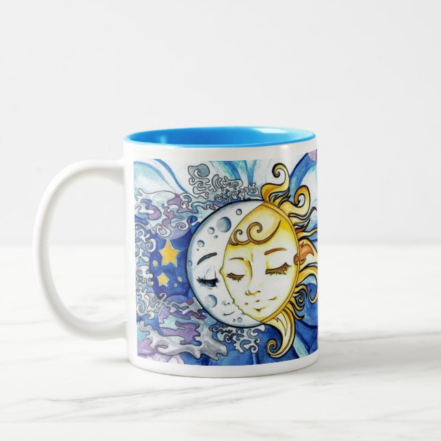 Caneca De Café Em Dois Tons Amor Celestial 2 (Esquerda)