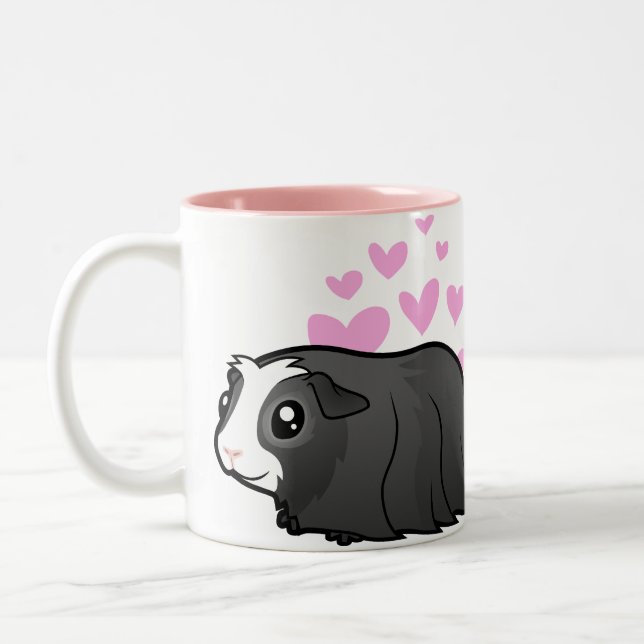Caneca De Café Em Dois Tons Amor da cobaia (cabelo longo) (Esquerda)
