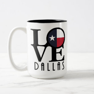 Caneca De Café Em Dois Tons AMOR Dallas 15oz