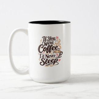 Caneca De Café Em Dois Tons Amor de café sedutor casamento