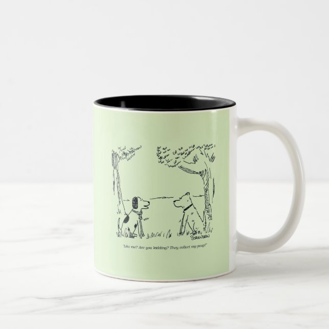 Caneca De Café Em Dois Tons Amor De Cão (Direita)