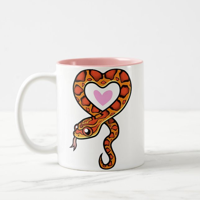 Caneca De Café Em Dois Tons Amor de Cobra (Esquerda)