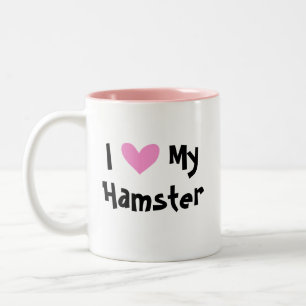 Caneca De Café Em Dois Tons Amor de Hamster Anão