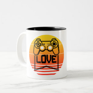 CANECA DE CAFÉ EM DOIS TONS AMOR DE JOGOS - NERD DE JOGOS