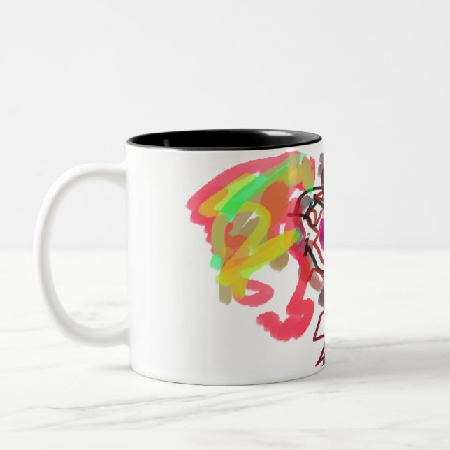 Caneca De Café Em Dois Tons Amor de raposa outonal (Esquerda)