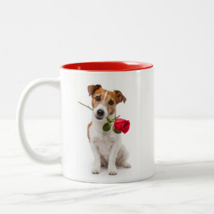 Caneca De Café Em Dois Tons Amor de Terrier