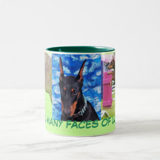 Caneca De Café Em Dois Tons Amor do Doberman