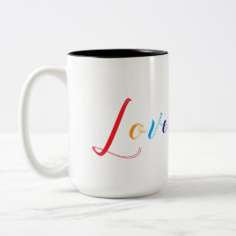 Caneca De Café Em Dois Tons Amor é Amor