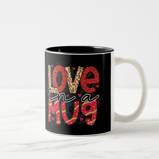 Caneca De Café Em Dois Tons Amor Em Um Namorados De Mug (Direita)