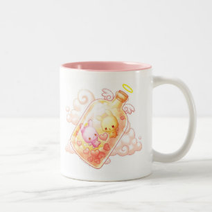 Caneca De Café Em Dois Tons Amor em uma caneca da garrafa