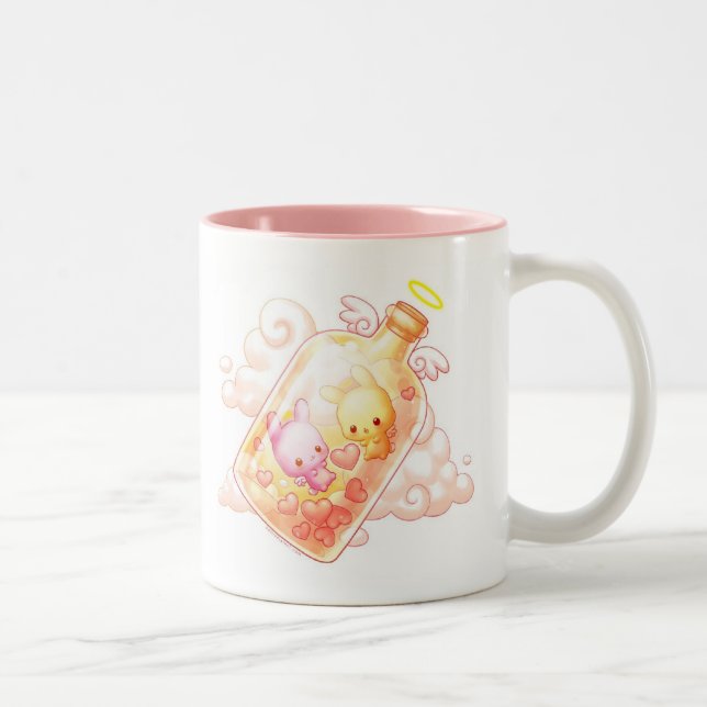 Caneca De Café Em Dois Tons Amor em uma caneca da garrafa (Direita)