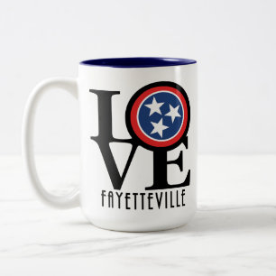 Caneca De Café Em Dois Tons AMOR Fayetteville 15oz