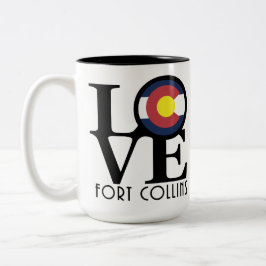 Caneca De Café Em Dois Tons AMOR Fort Collins 15oz