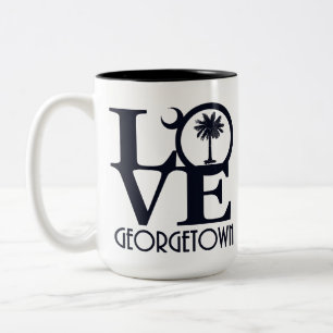 Caneca De Café Em Dois Tons AMOR Georgetown SC 15oz