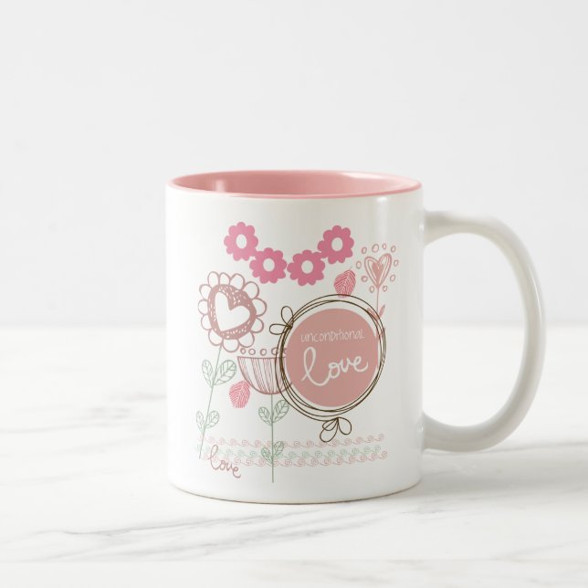 Caneca De Café Em Dois Tons Amor incondicional (Direita)