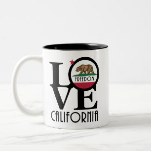 Caneca De Café Em Dois Tons AMOR Liberdade 15oz