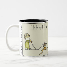 Caneca De Café Em Dois Tons Amor na era digital