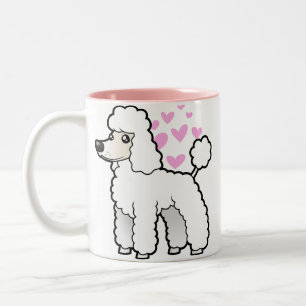 Caneca De Café Em Dois Tons Amor padrão/da miniatura/brinquedo caniche
