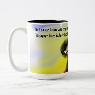 Caneca De Café Em Dois Tons amor para sempre