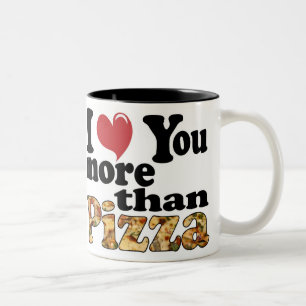 Caneca De Café Em Dois Tons Amor por Pizza