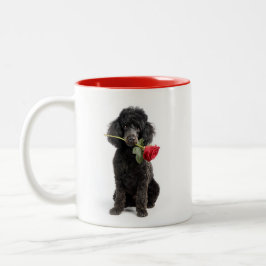 Caneca De Café Em Dois Tons Amor por Poodle