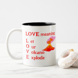 Caneca De Café Em Dois Tons Amor significa amor