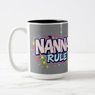 Caneca De Café Em Dois Tons Amor Urbano para a Nana e o Papai - Dia dos Avós