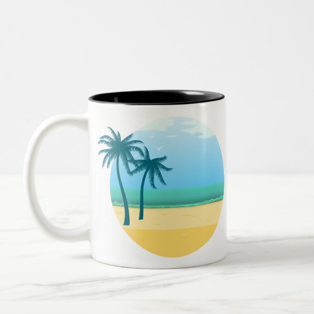 CANECA DE CAFÉ EM DOIS TONS AMOR VERÃO (Esquerda)