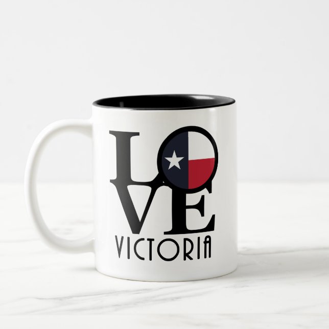 Caneca De Café Em Dois Tons AMOR Victoria 11oz (Esquerda)