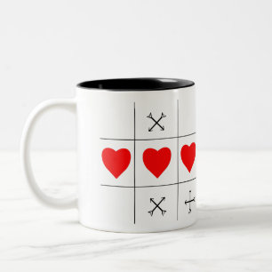 CANECA DE CAFÉ EM DOIS TONS AMOR WINS XOXO