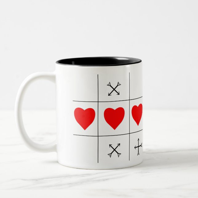 CANECA DE CAFÉ EM DOIS TONS AMOR WINS XOXO (Esquerda)