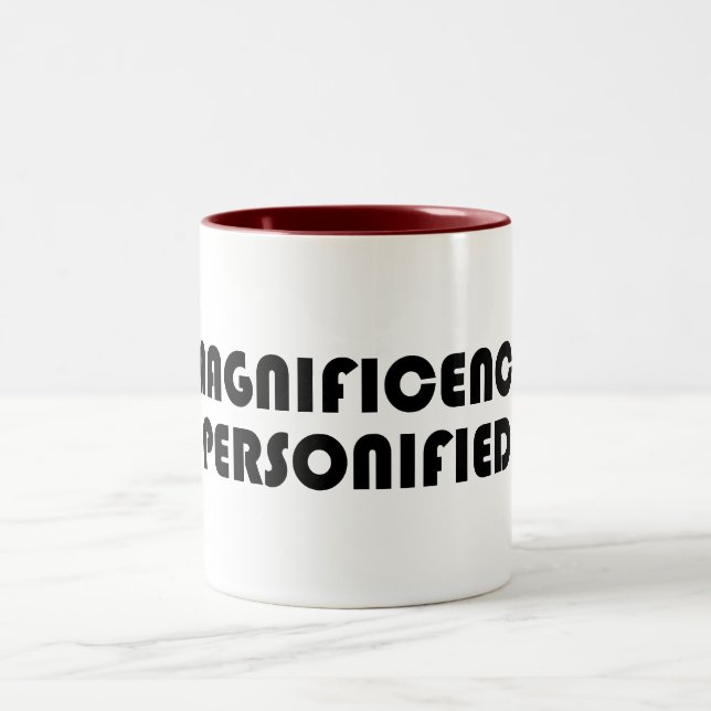 Caneca De Café Em Dois Tons Ampliação Personificada (Centro)