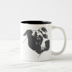 Caneca De Café Em Dois Tons AmStaff BOY 1   taça, Cup only/
