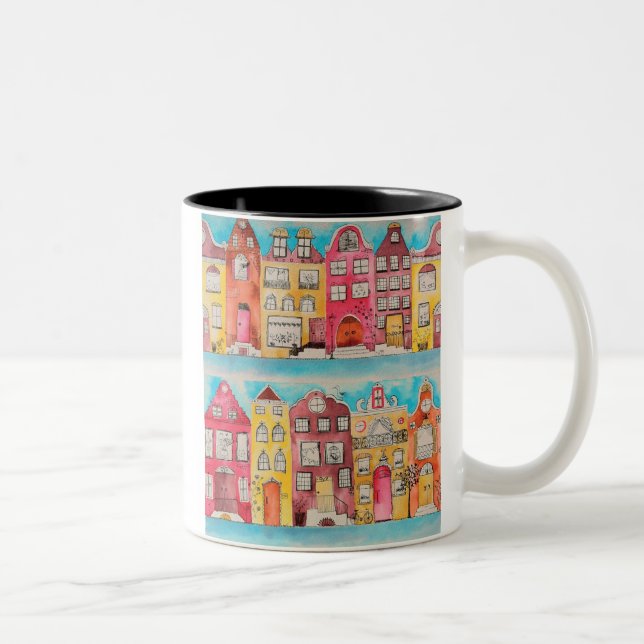 Caneca De Café Em Dois Tons Amsterdam in love mug (Direita)