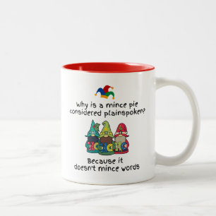 Caneca De Café Em Dois Tons Amusing Plainspoken Mince Piada