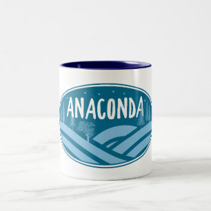 Caneca De Café Em Dois Tons Anaconda Montana ao ar livre