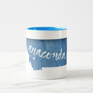 Caneca De Café Em Dois Tons Anaconda Montana Wood Grain