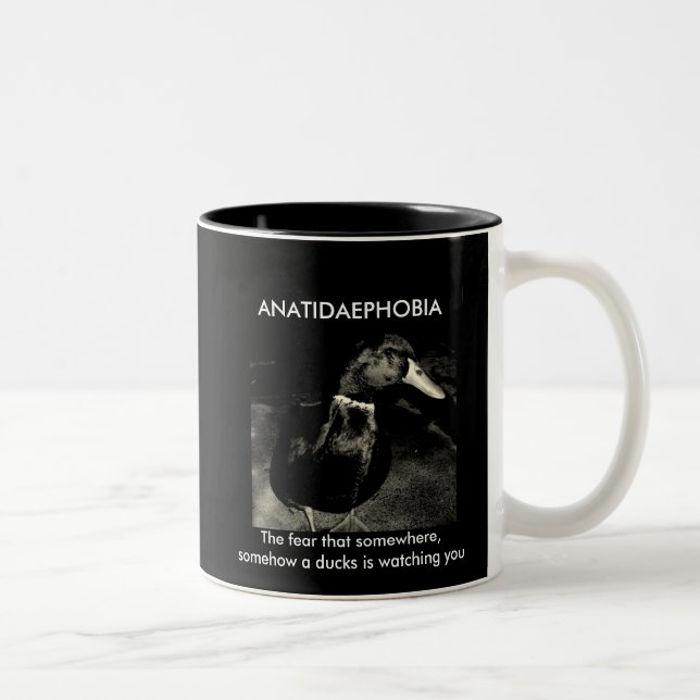 CANECA DE CAFÉ EM DOIS TONS ANATIDAEPHOBIA (Direita)