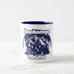 Caneca De Café Em Dois Tons Anchorage Alaska
