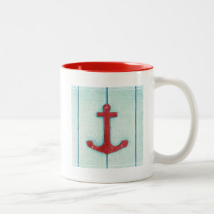Caneca De Café Em Dois Tons Âncora Décor