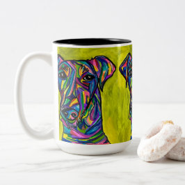 Caneca De Café Em Dois Tons Andaluciano Terrier Love Mug