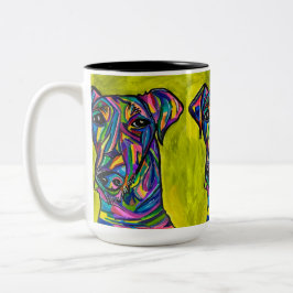 Caneca De Café Em Dois Tons Andaluciano Terrier Love Mug