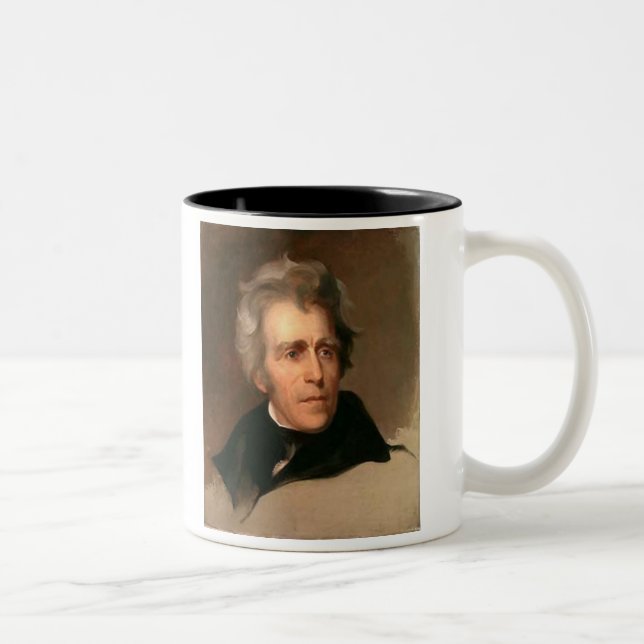 Caneca De Café Em Dois Tons Andrew Jackson (Direita)