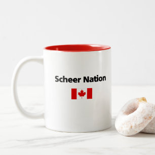 Caneca De Café Em Dois Tons Andrew Scheer Nação Conservador Bandeira Canaden