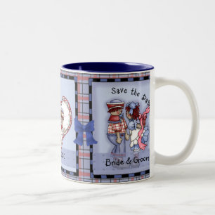 Caneca De Café Em Dois Tons Andy & Annie, Salve o Dama de Data