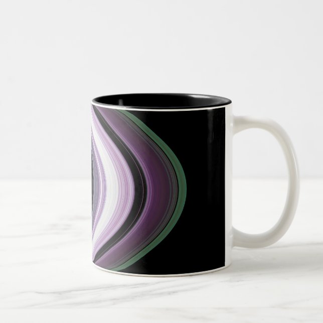 Caneca De Café Em Dois Tons Anéis de Saturno (Direita)
