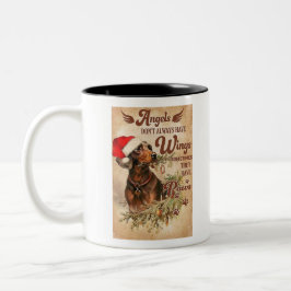 Caneca De Café Em Dois Tons Angel Christmas Dachshances