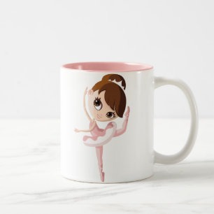 Caneca De Café Em Dois Tons Angelina a bailarina